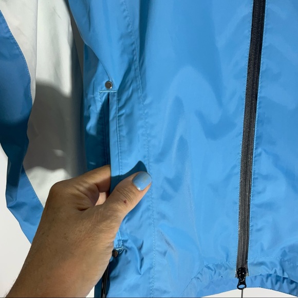 Sunice Typhoon Blue White Zipper Jacket Pockets Nylon Interior Mesh Lining Sz SM - Picture 9 of 16
